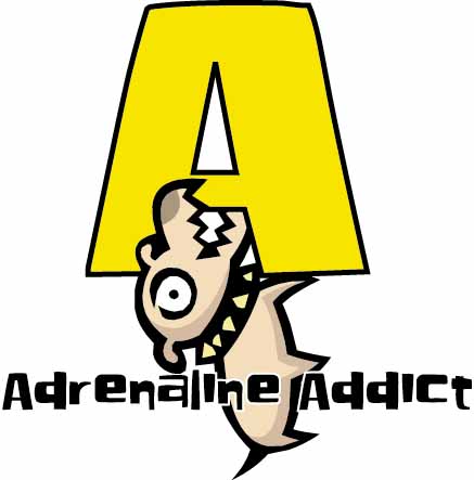 Addict Dog mascot illustration